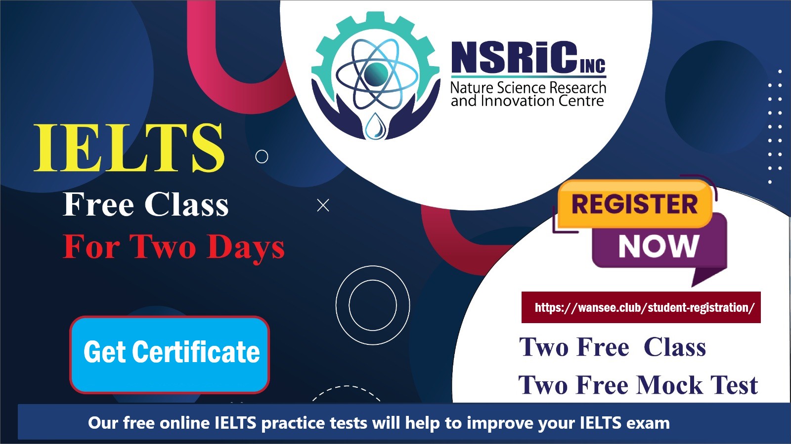 Free IELTS Class with Mock Test