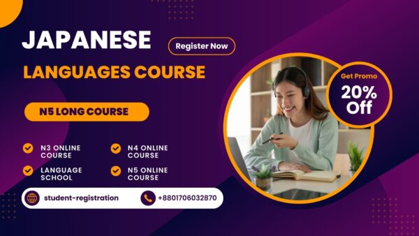 Japanese languages N3-N5 Long course 