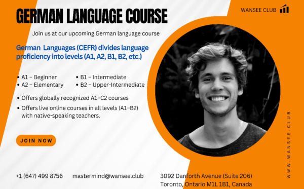German Language course A1 Level